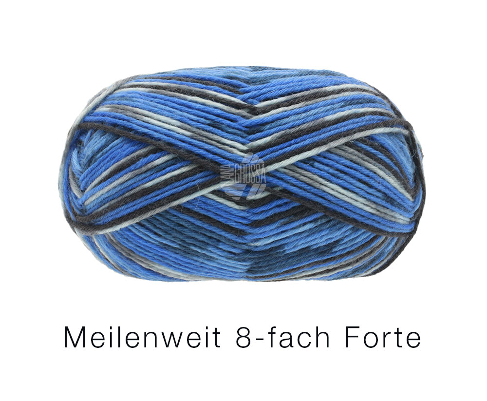 Lana Grossa, Meilenweit 100 sokkenwol Forte 9891 8-draads – Franje.be – Uw online brei garen speciaalzaak